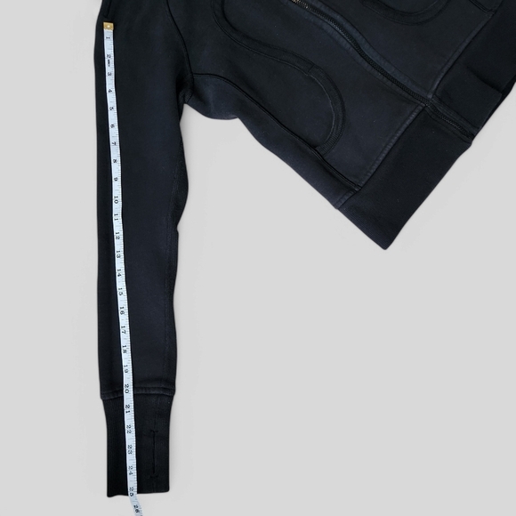 Lululemon Scuba Hoodie Hoody Hooded Sweatshirt Black Size 6 - Picture 10 of 13